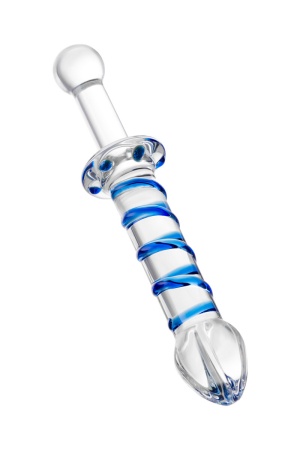 Фаллос из стекла двусторонний Sexus Glass, 22,5 см
